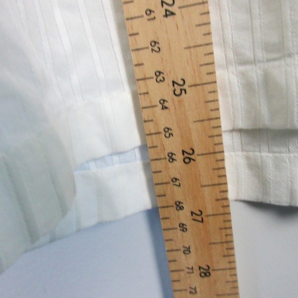 Celestine Pajama Set Women White Striped 100% Cotton Lace Trim Lounge Vtg 252 - Picture 13 of 16